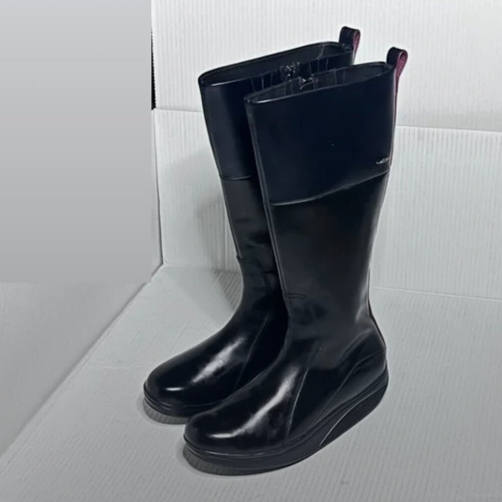 MBT Knee High Platform Biker Boots